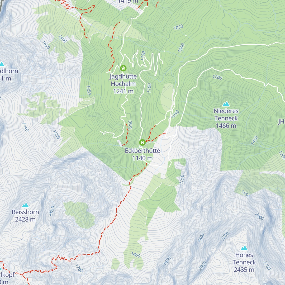 Eckberthütte map