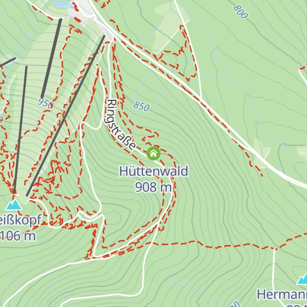 Map of Hüttenwald