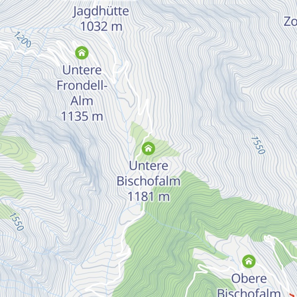 Map of Untere Bischofalm