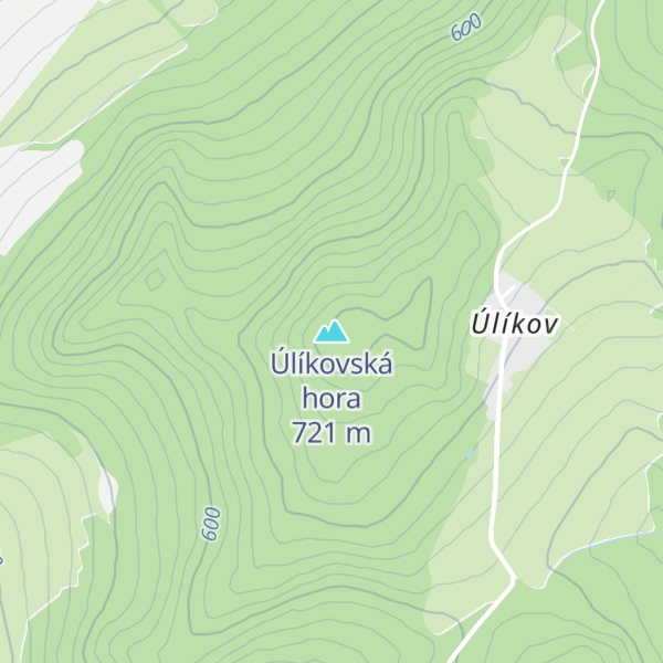 Map of Úlíkovská hora