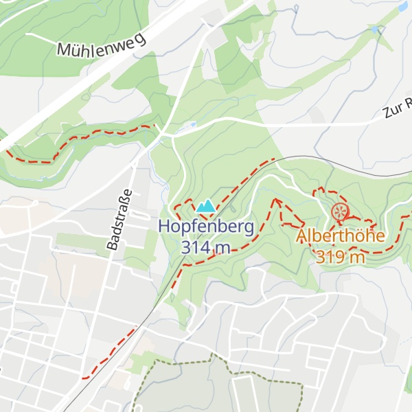 Map of Hopfenberg