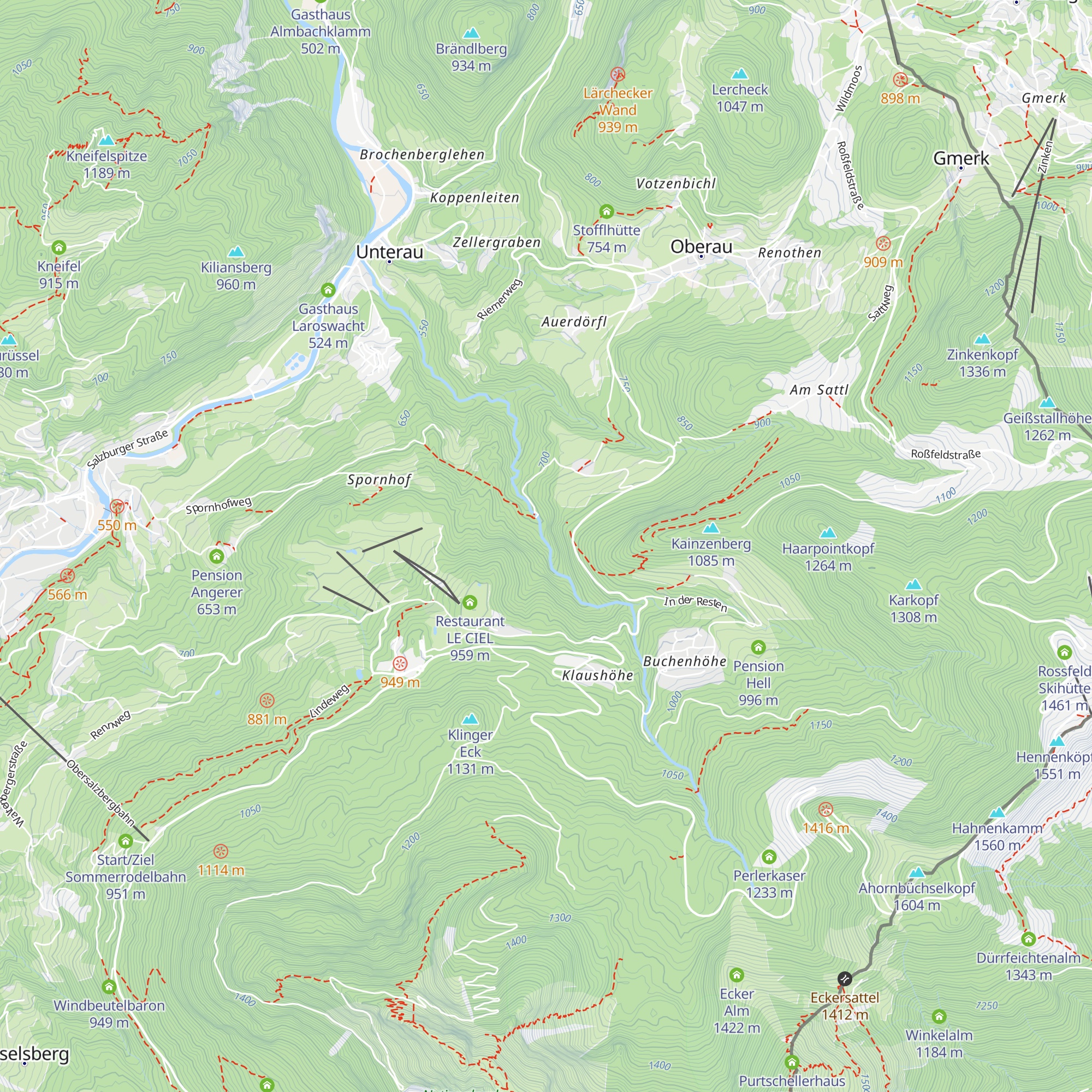 Wasserschloss Larosbach Wasserstollen map