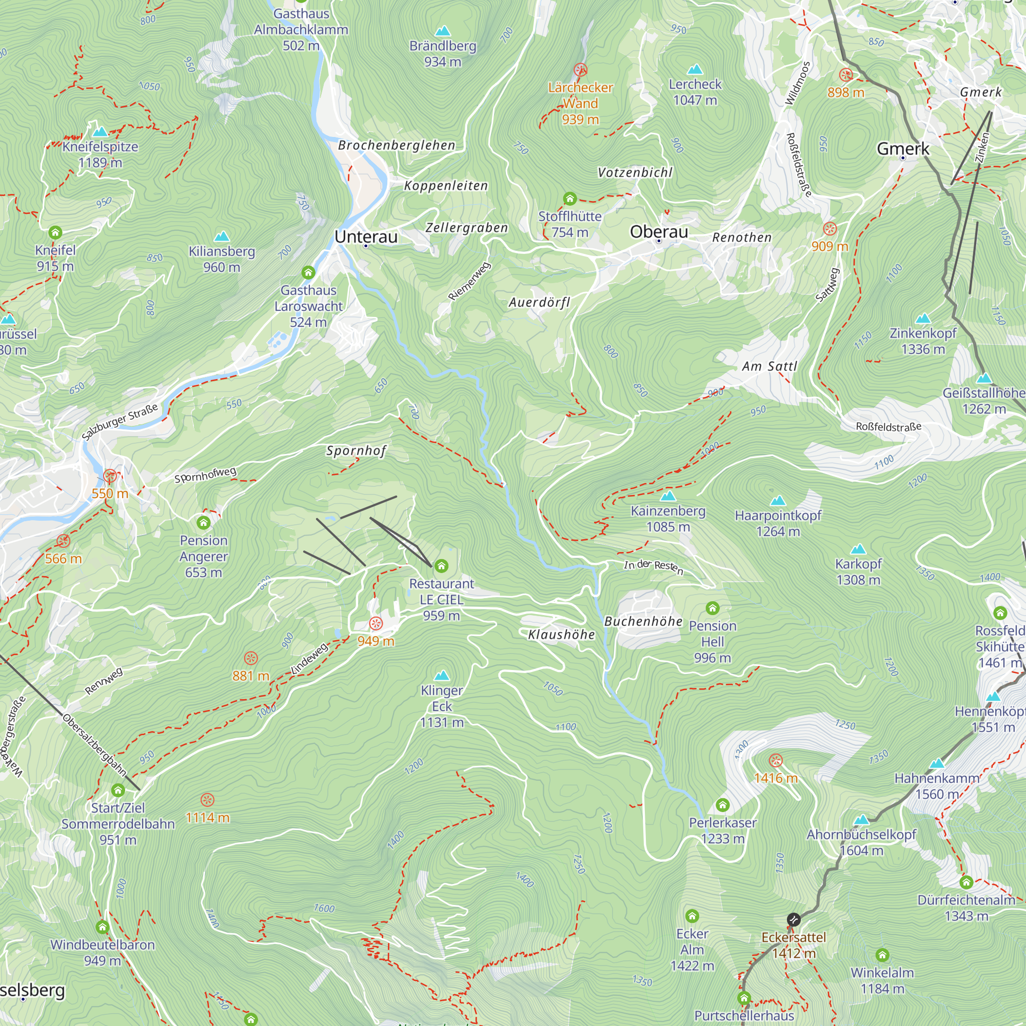 Wasserschloss Larosbach Wasserstollen map