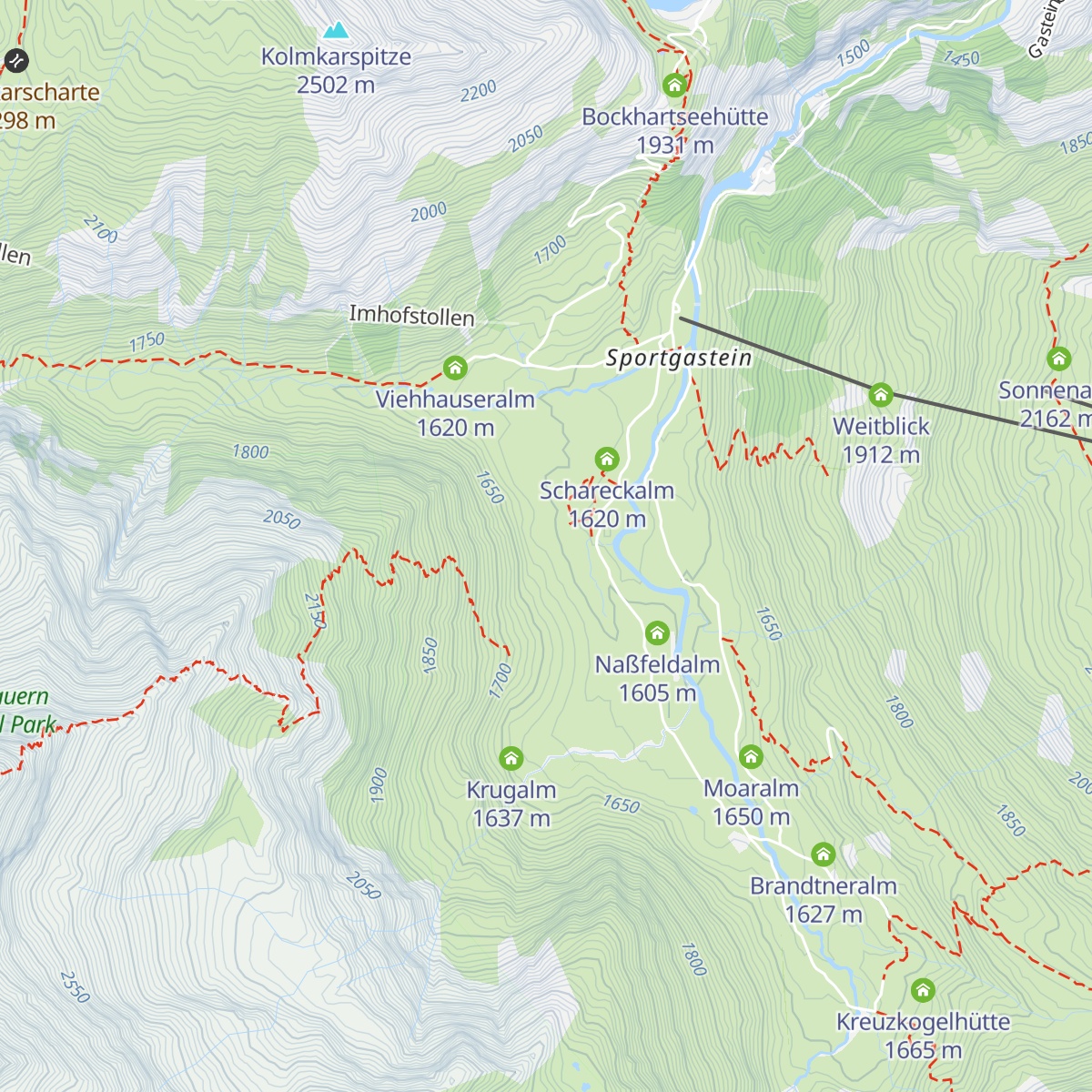 Pottingeralm map
