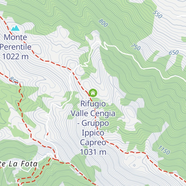 Map of Rifugio Valle Cengia - Gruppo Ippico Capreo