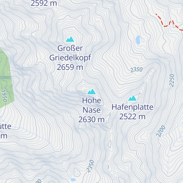 Map of Hohe Nase