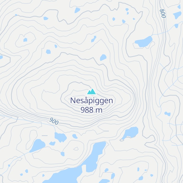 Map of Nesåpiggen