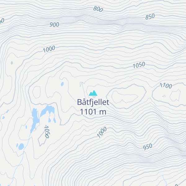 Map of Båtfjellet