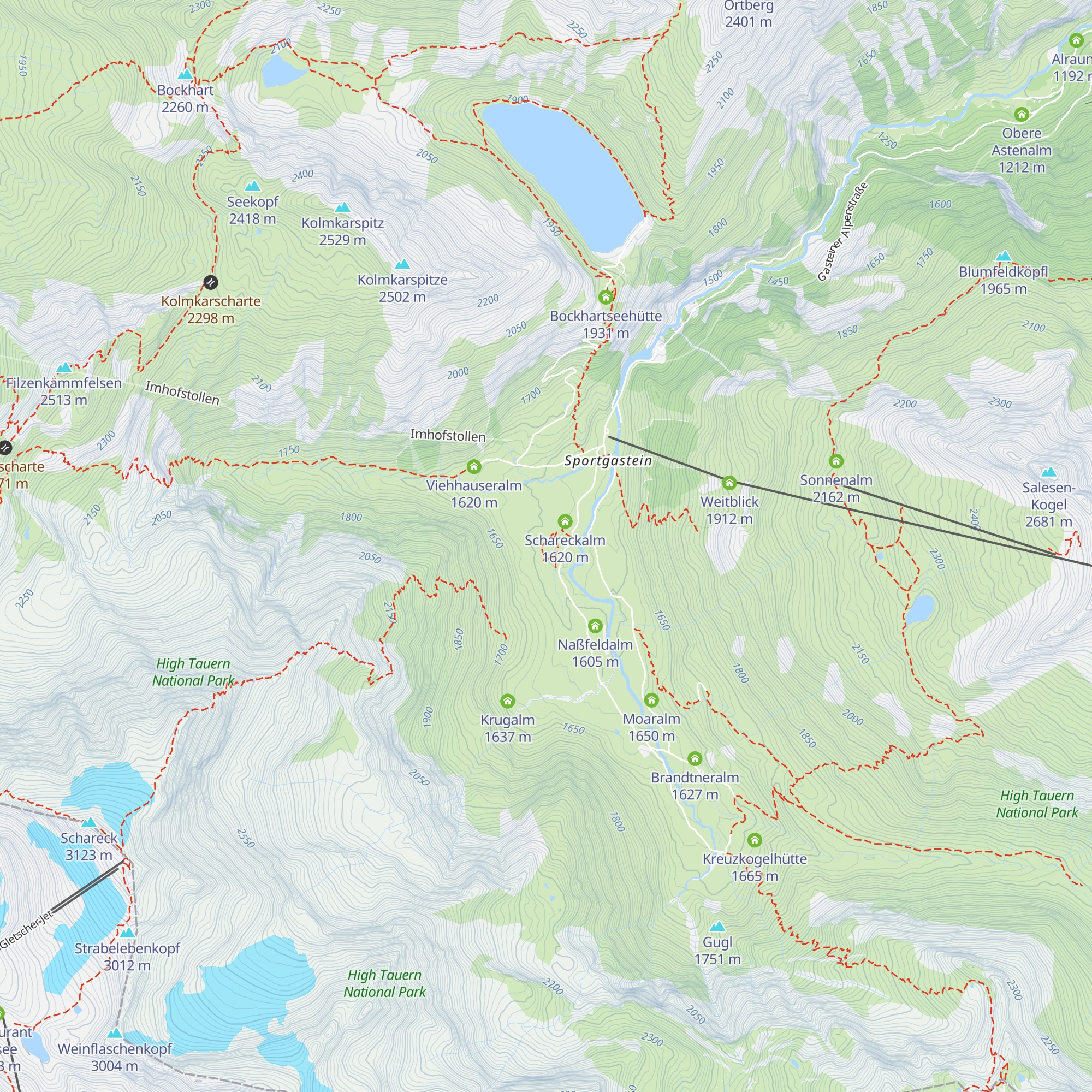 Lackneralm map