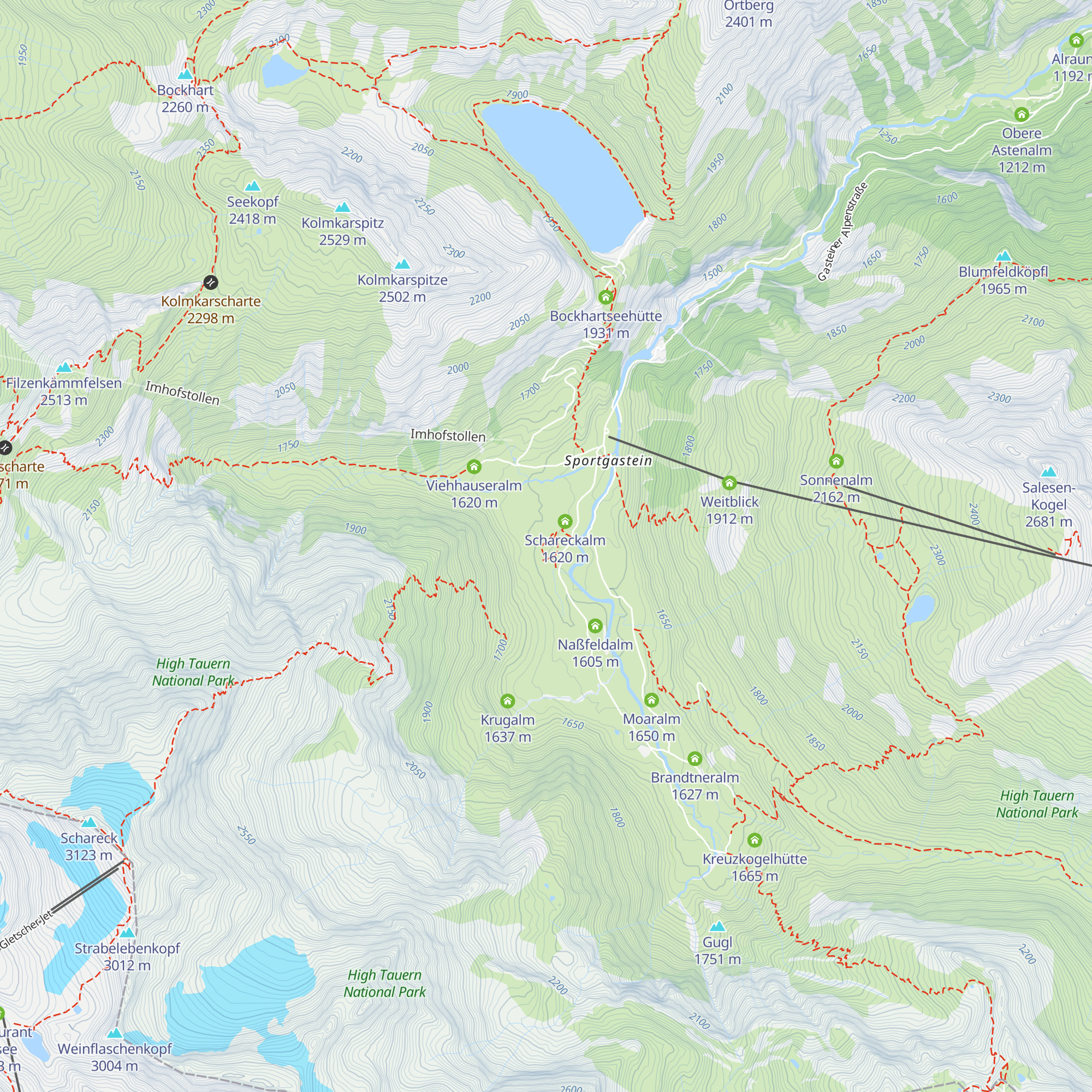 Lackneralm map