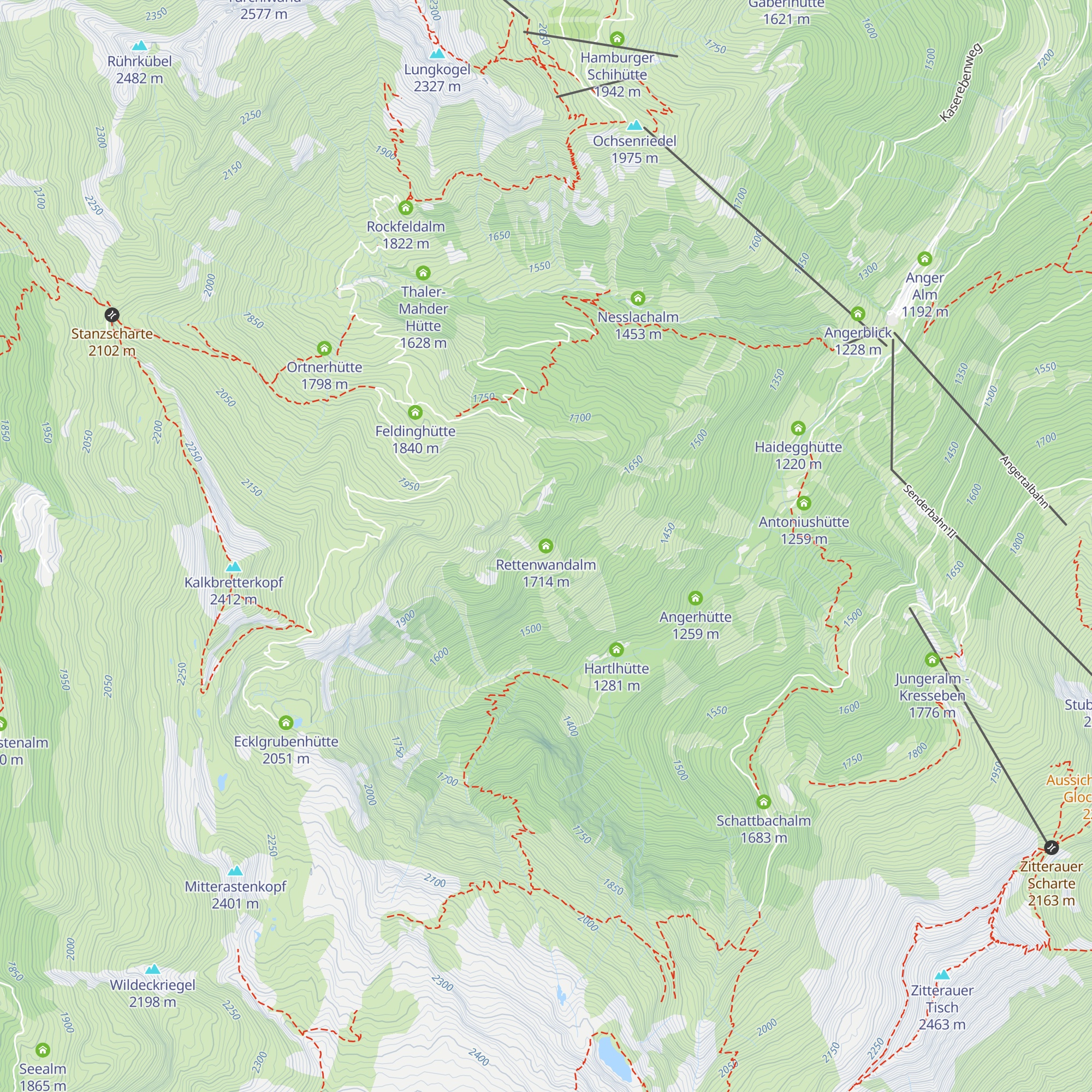 Rettenwandalm map