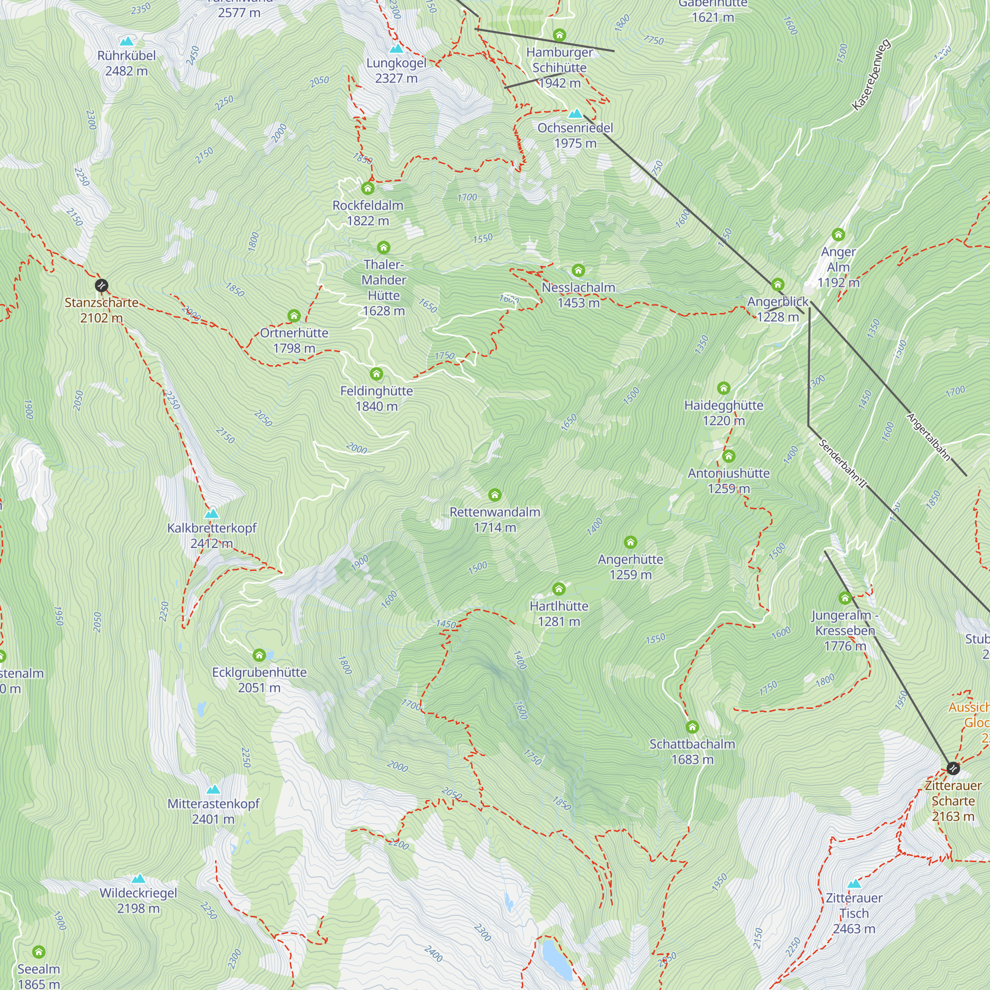 Rettenwandalm map