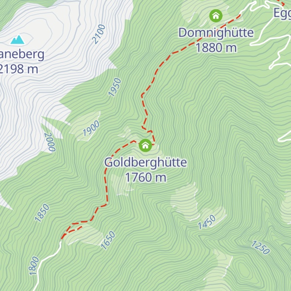 Map of Goldberghütte