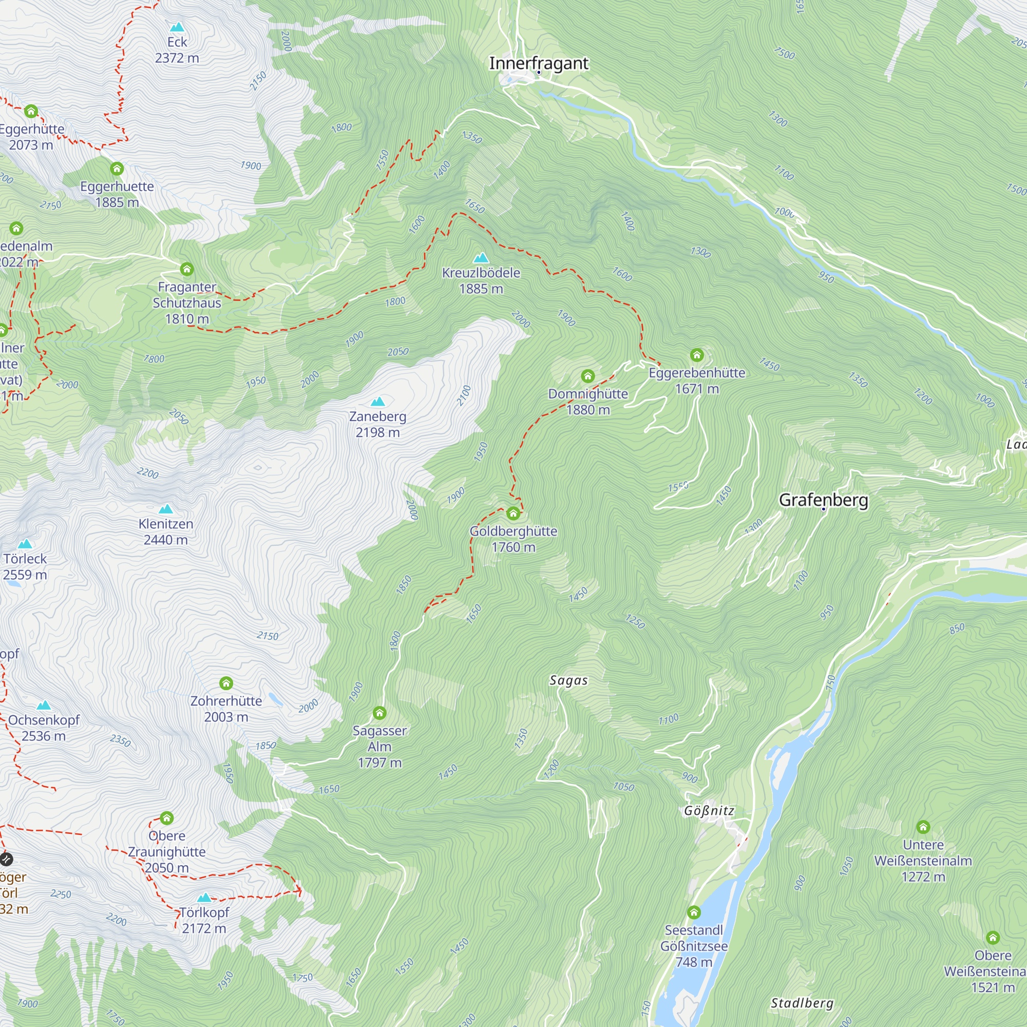 Goldberghütte map