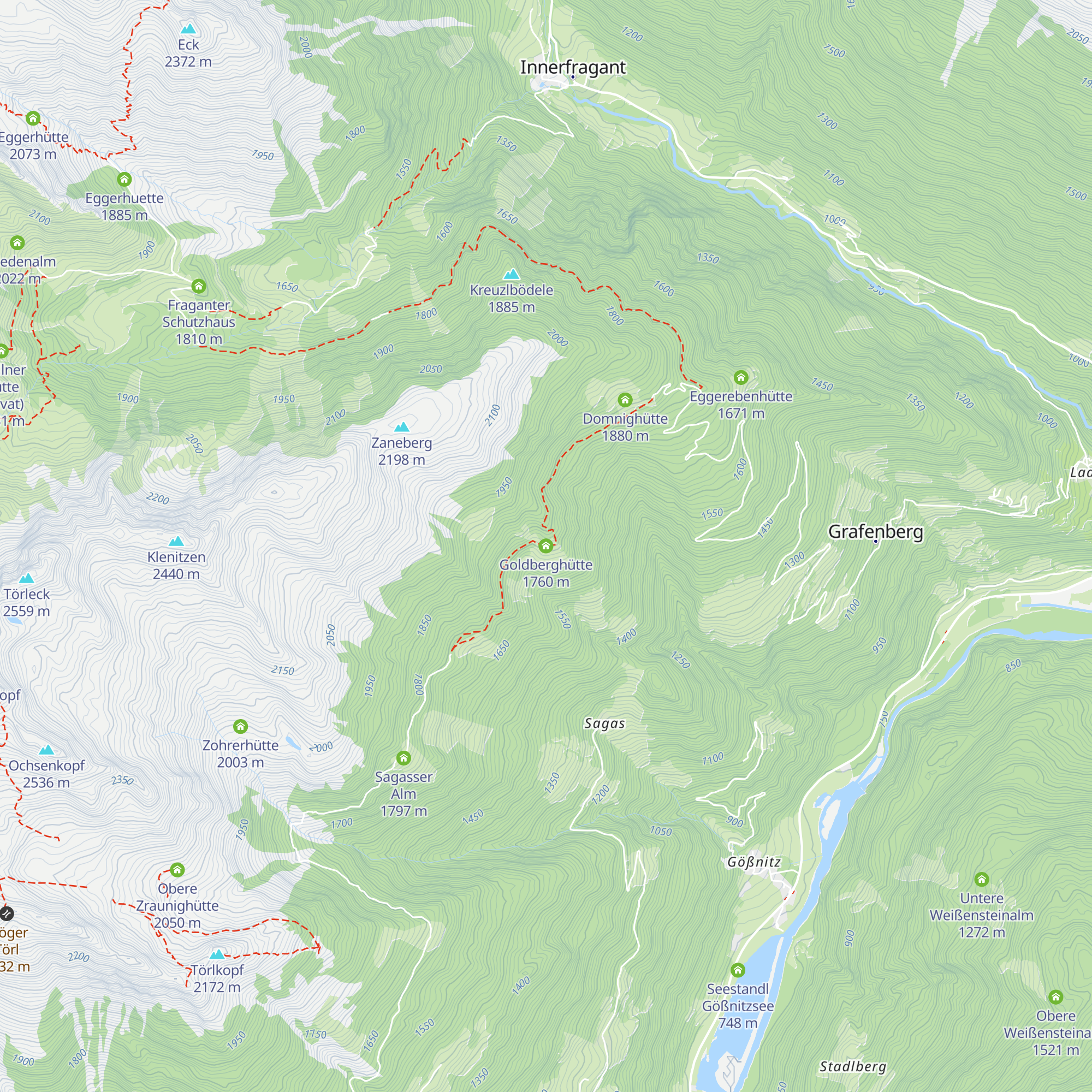 Goldberghütte map