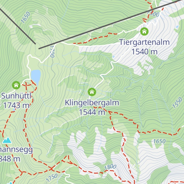 Map of Klingelbergalm