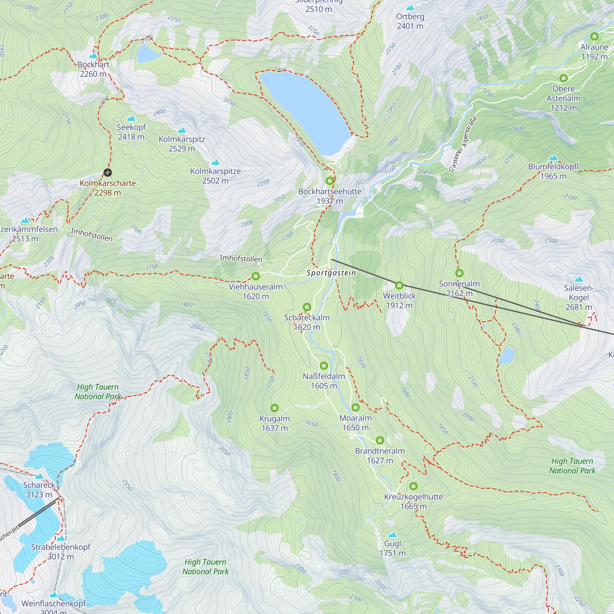 Schareckalm map