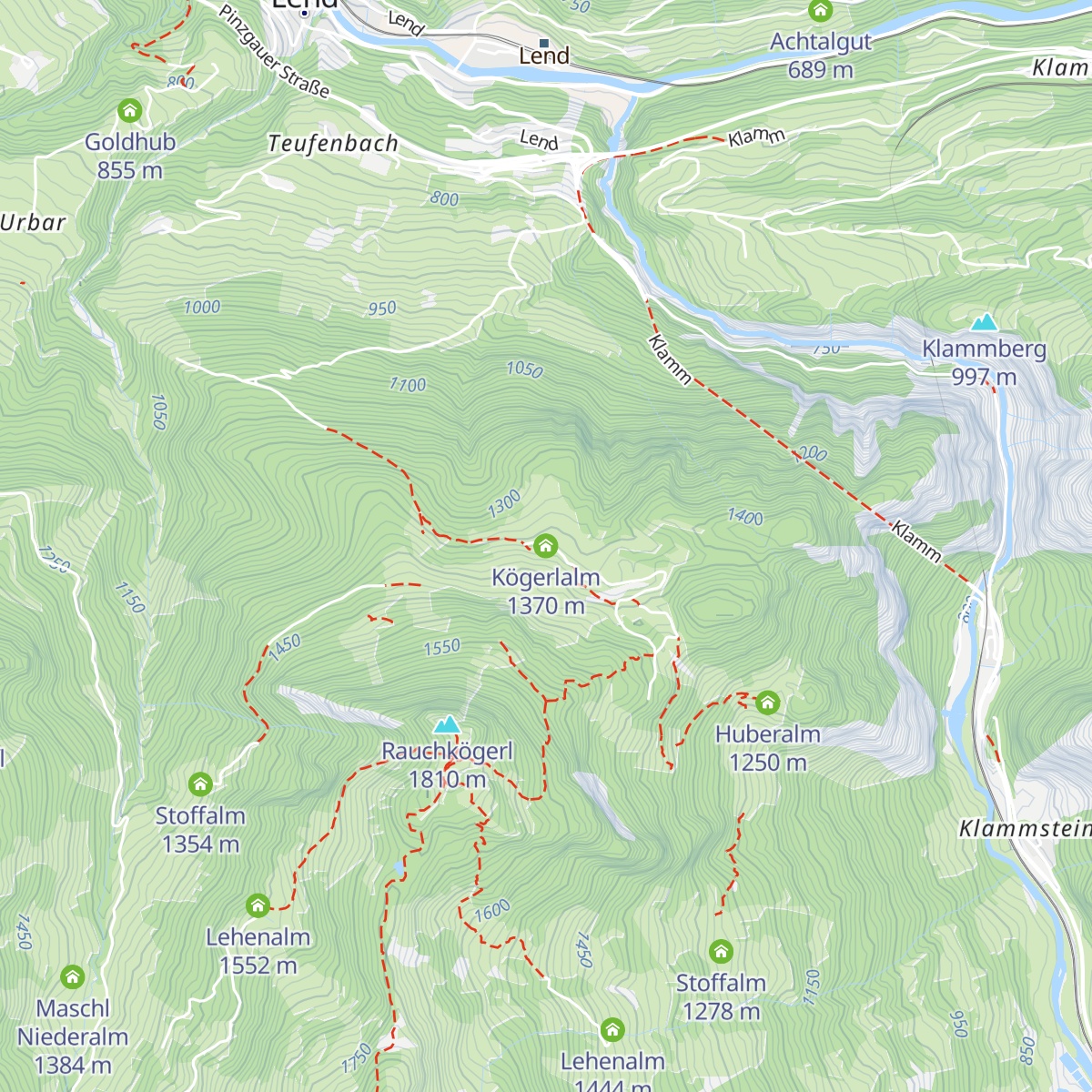 Kögerlalm map
