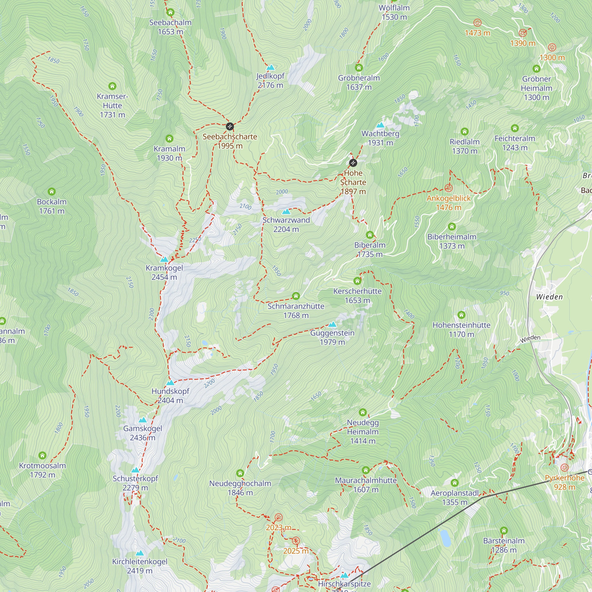 Schmaranzhütte map
