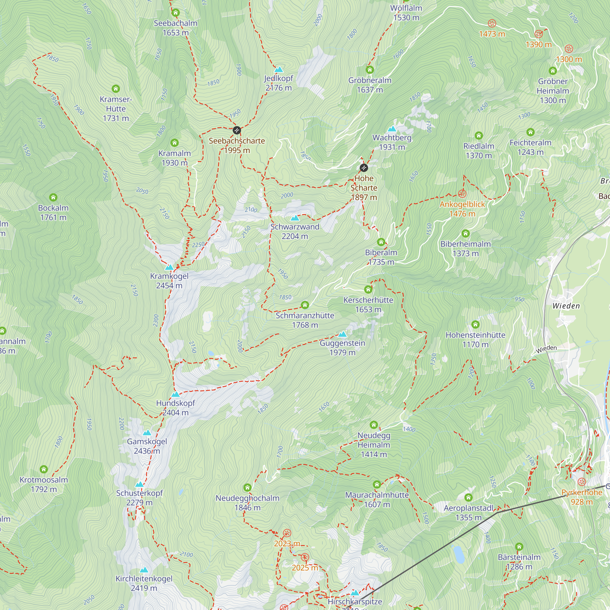 Schmaranzhütte map