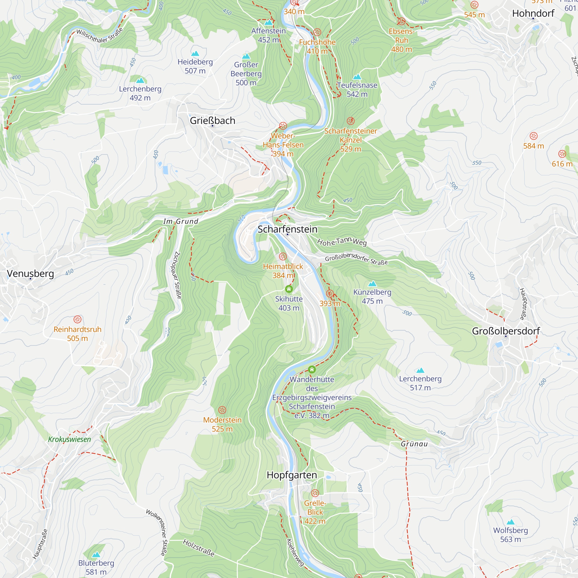 Skihütte map