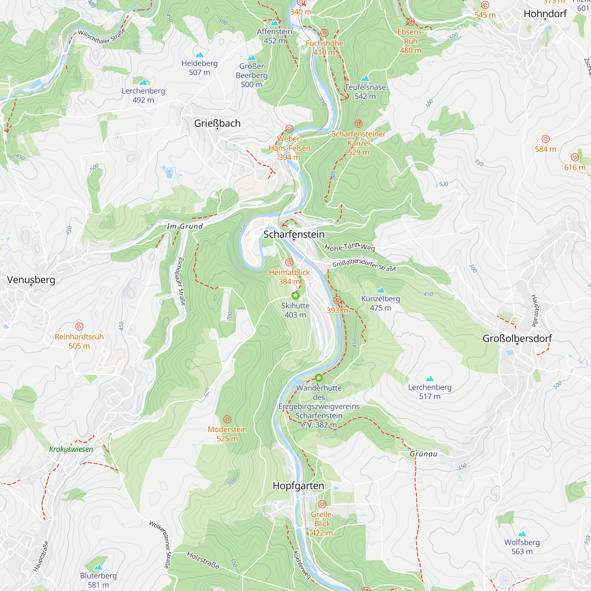 Skihütte map