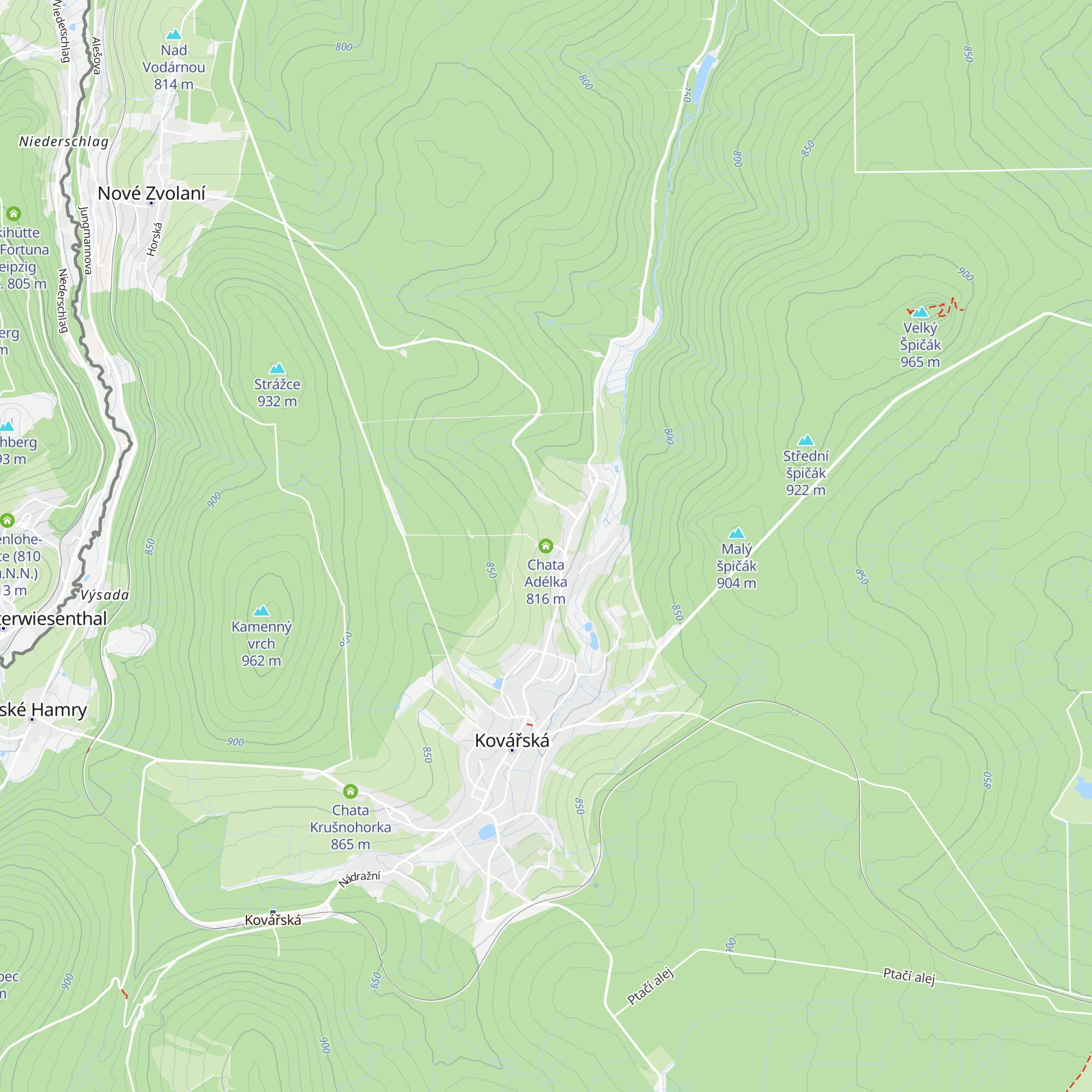 Chata Adélka map