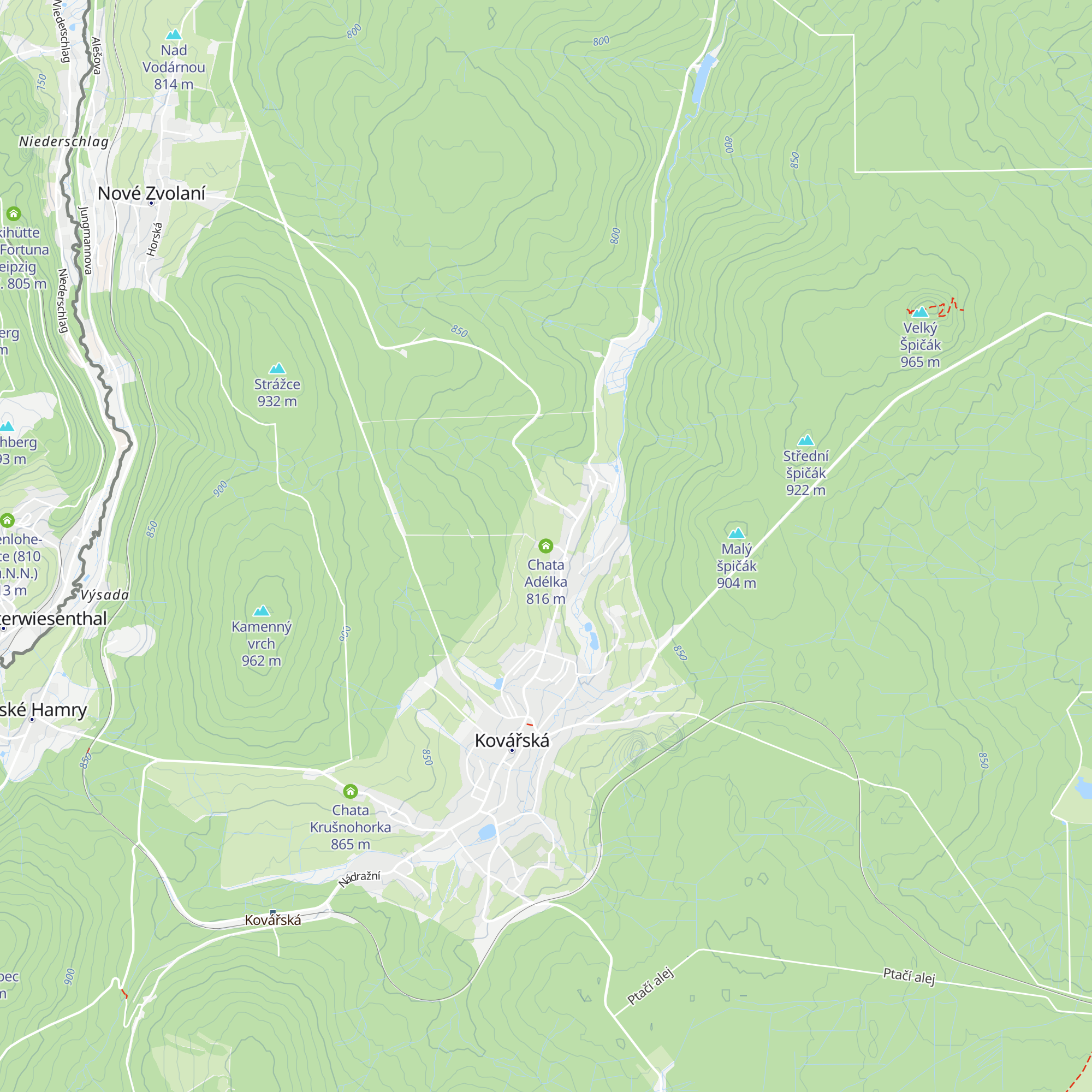 Chata Adélka map