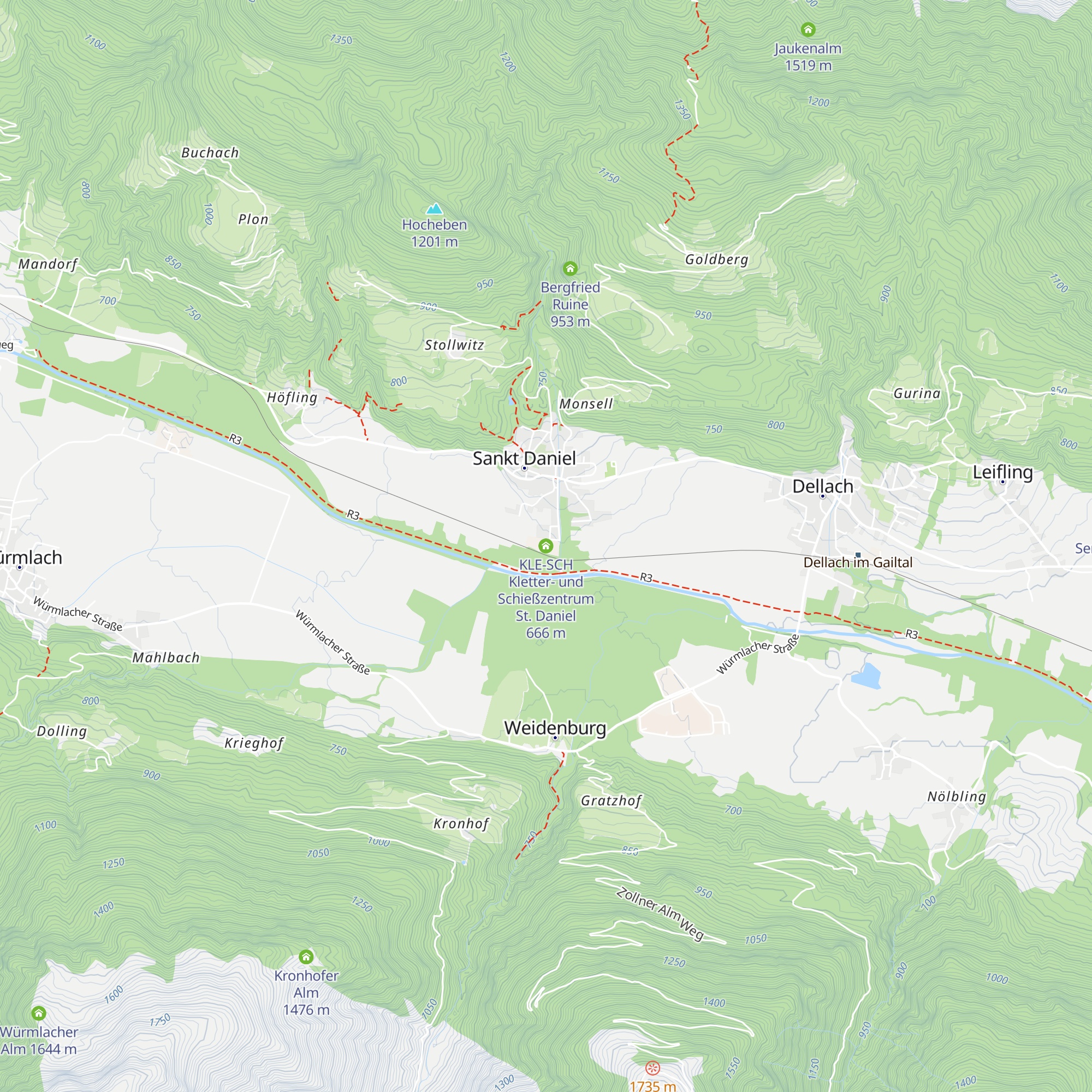 KLE-SCH Kletter- und Schießzentrum St. Daniel map