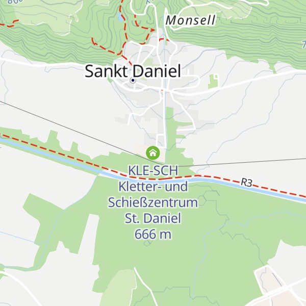 Map of KLE-SCH Kletter- und Schießzentrum St. Daniel