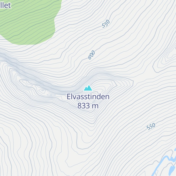 Map of Elvasstinden