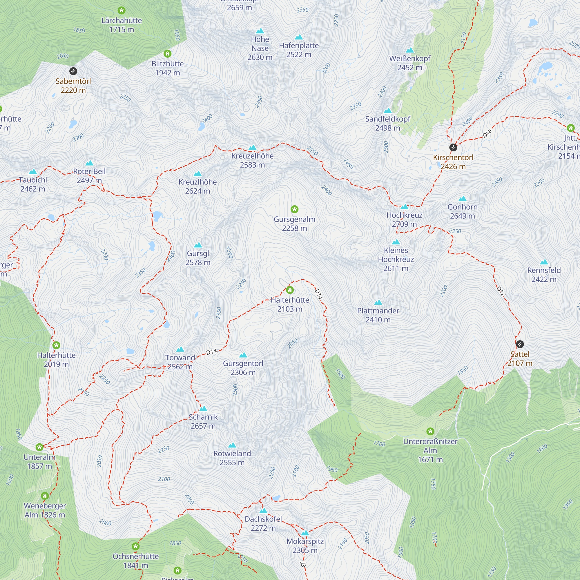 Halterhütte map