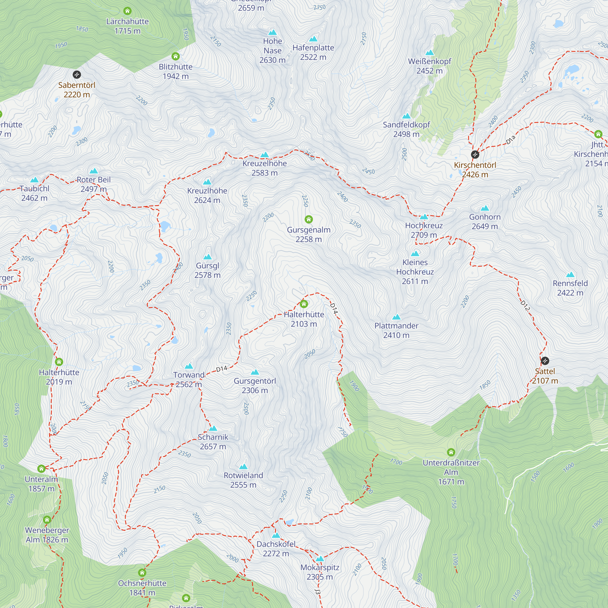 Halterhütte map
