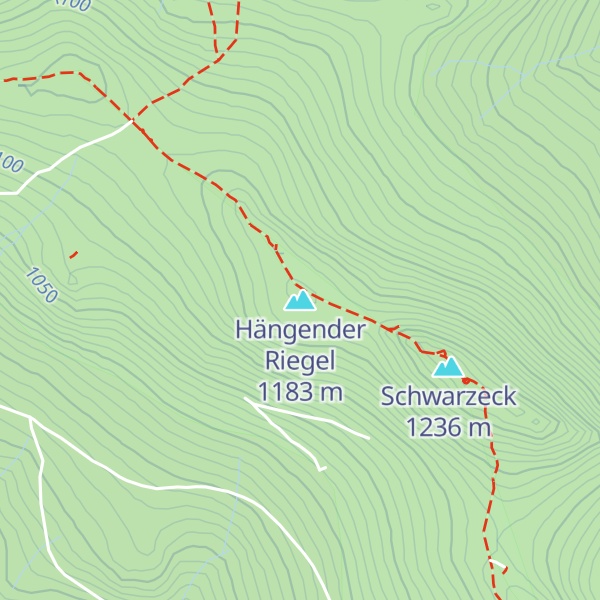 Map of Hängender Riegel