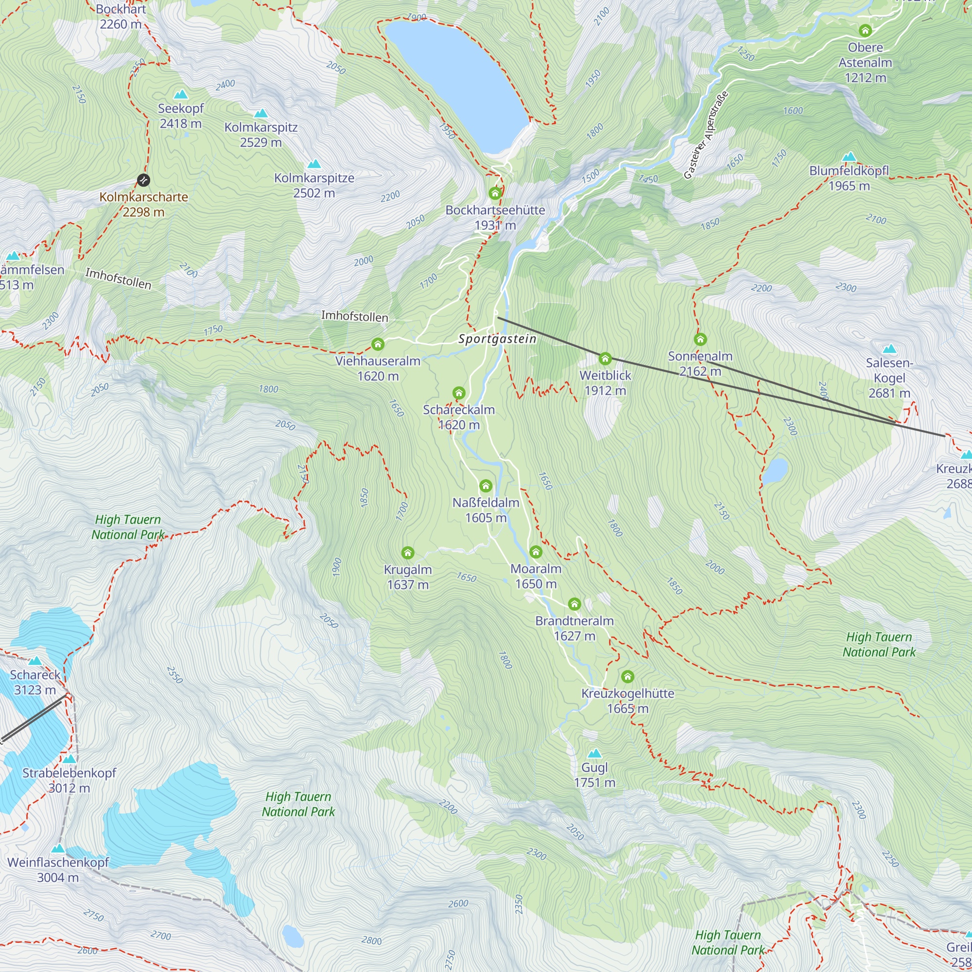 Naßfeldalm map