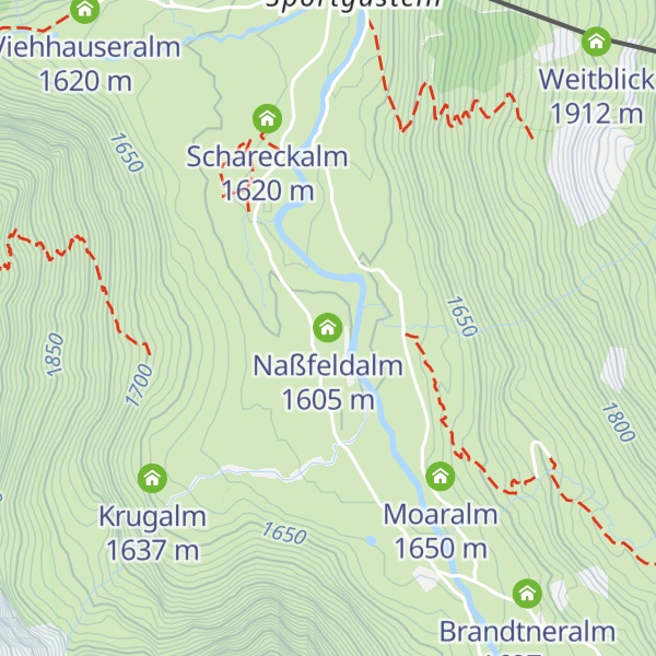 Map of Naßfeldalm