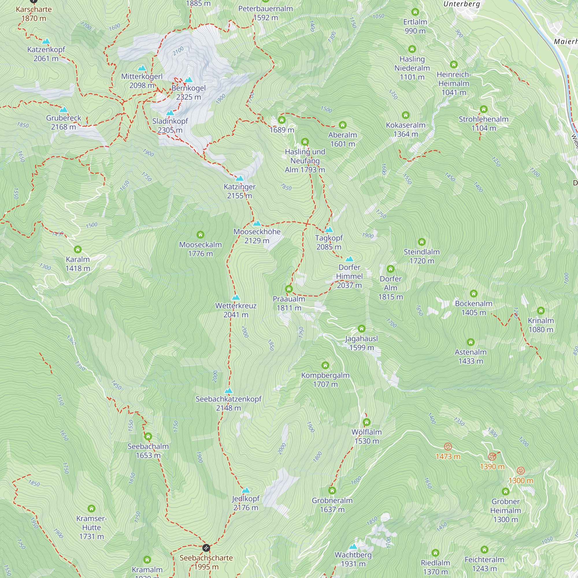 Präaualm map