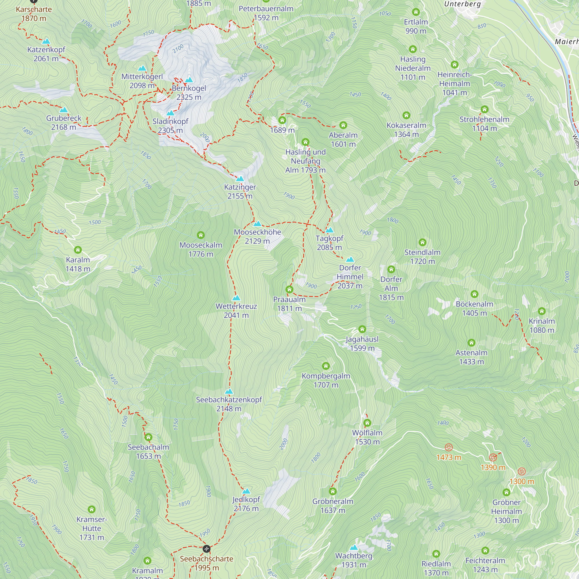 Präaualm map