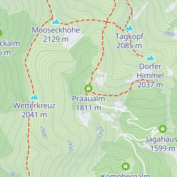 Map of Präaualm