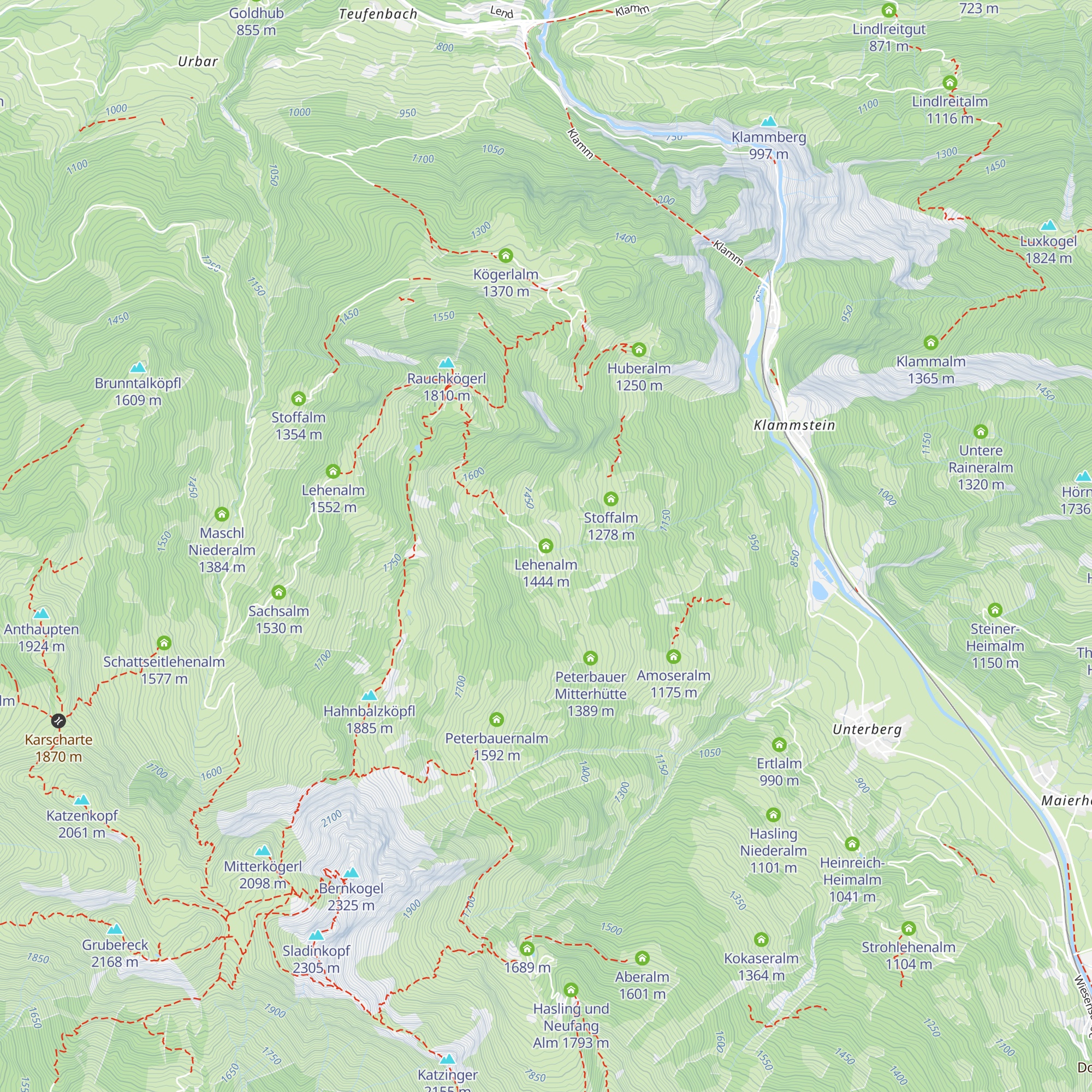 Lehenalm map