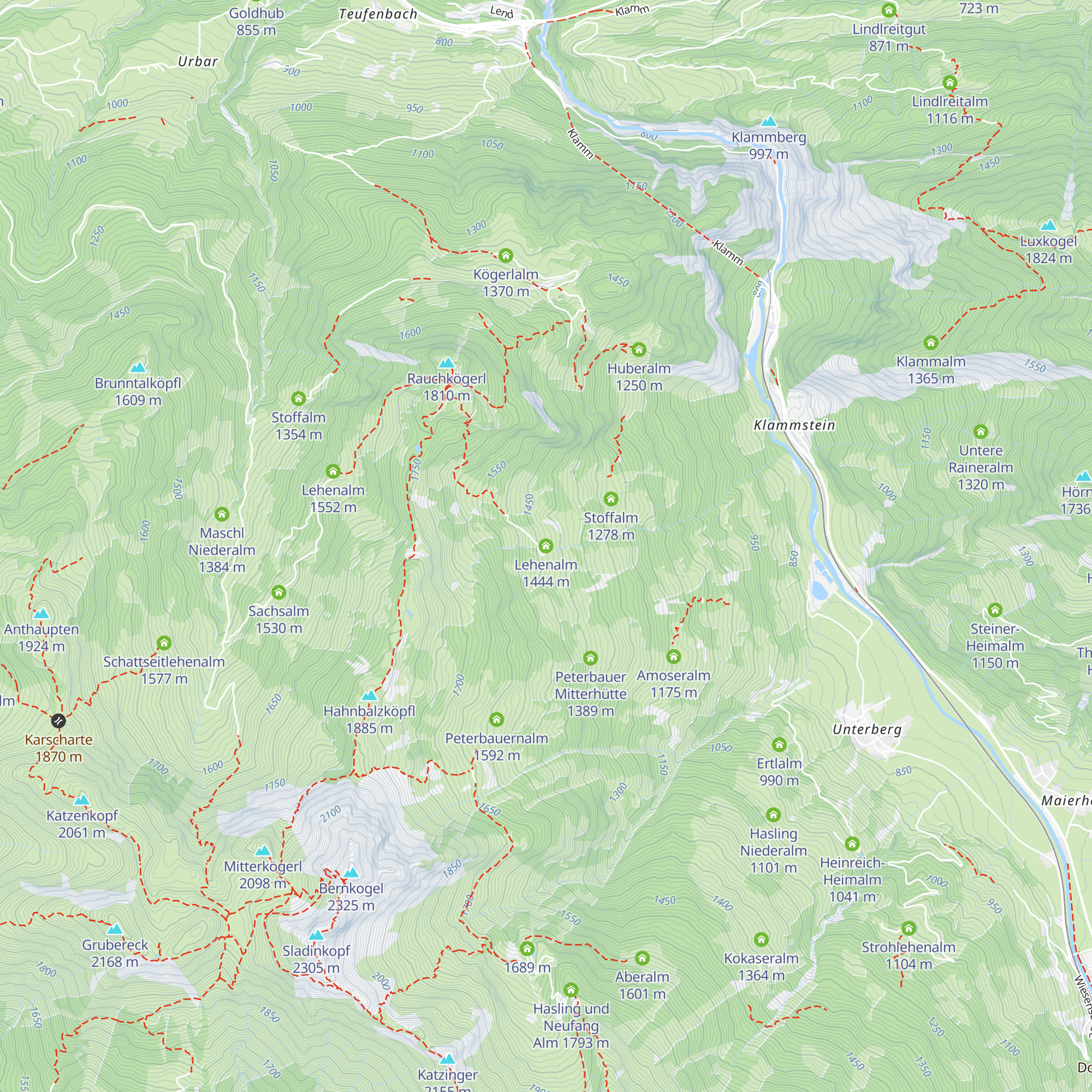 Lehenalm map