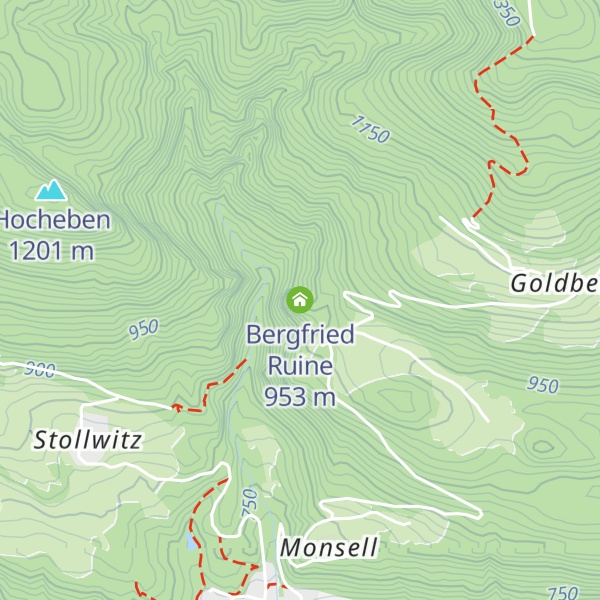 Map of Bergfried Ruine