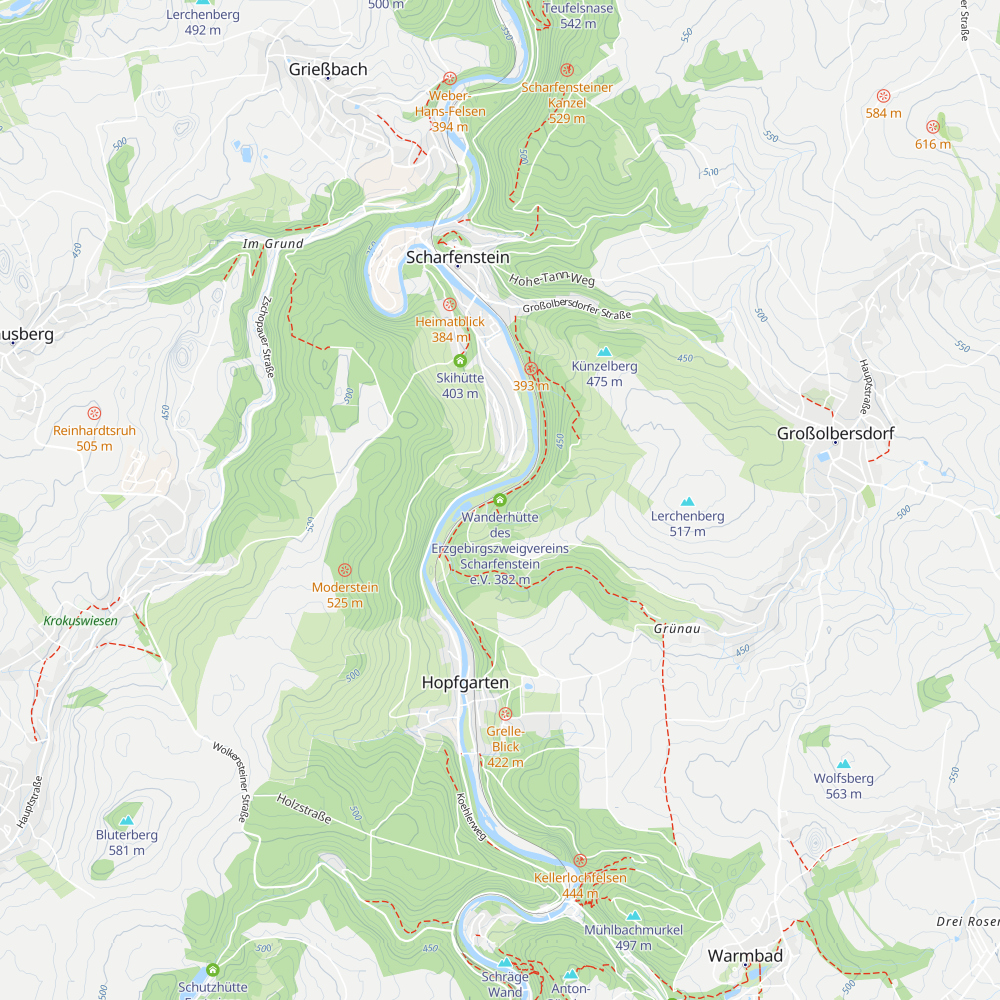 Wanderhütte des Erzgebirgszweigvereins Scharfenstein e.V. map