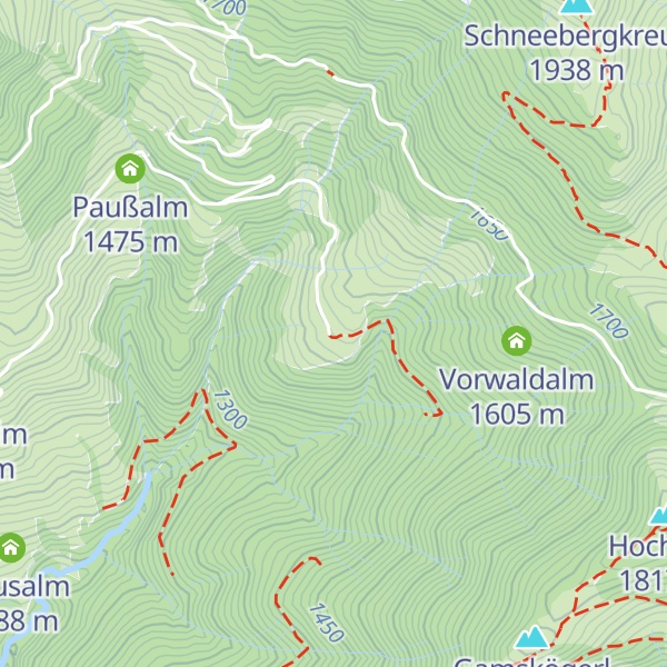 Map of Klingelbergalm