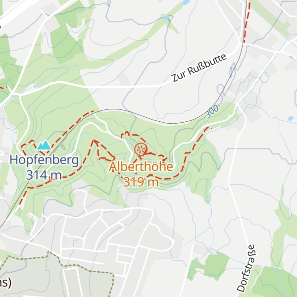 Map of Alberthöhe;Emilientempel