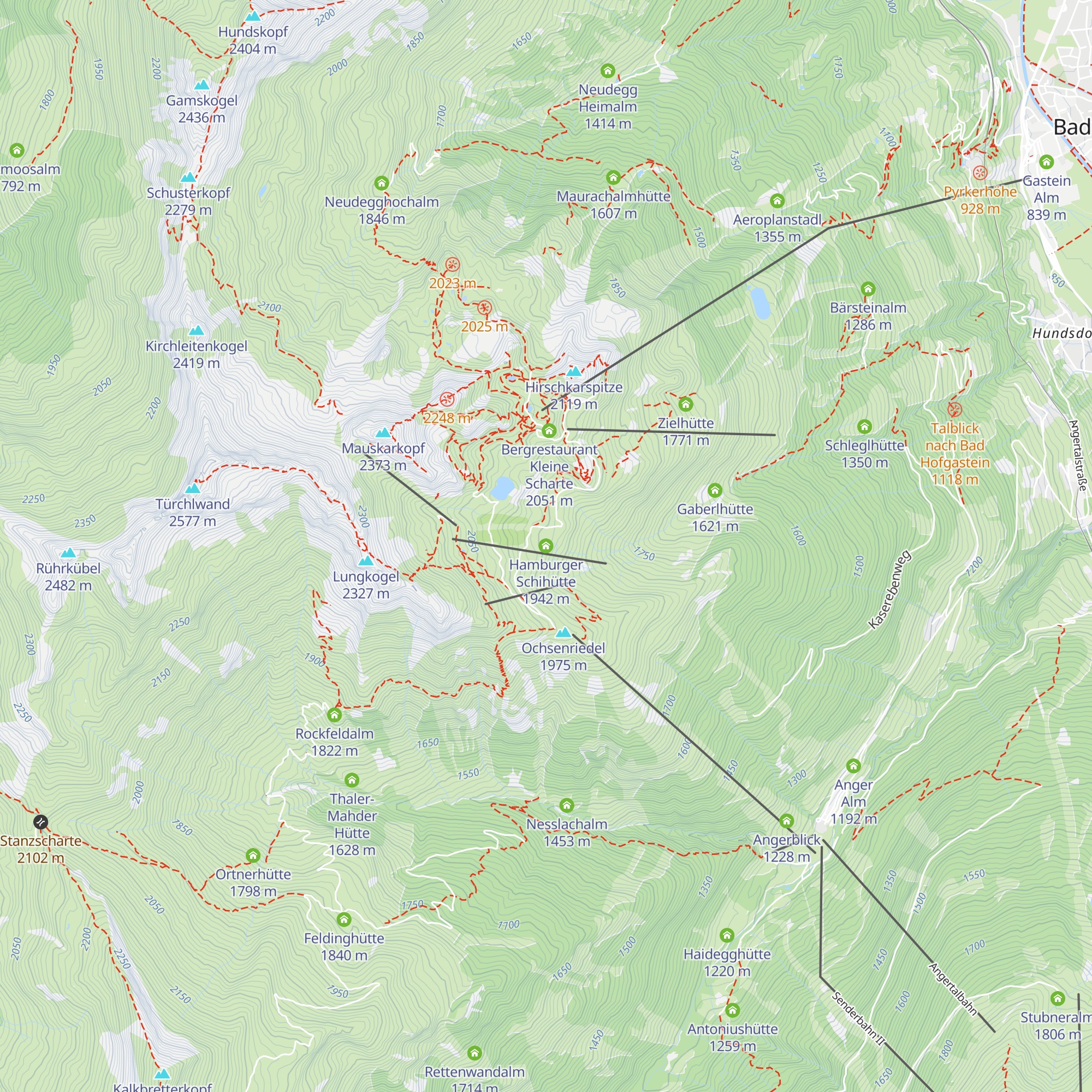 Hamburger Schihütte map