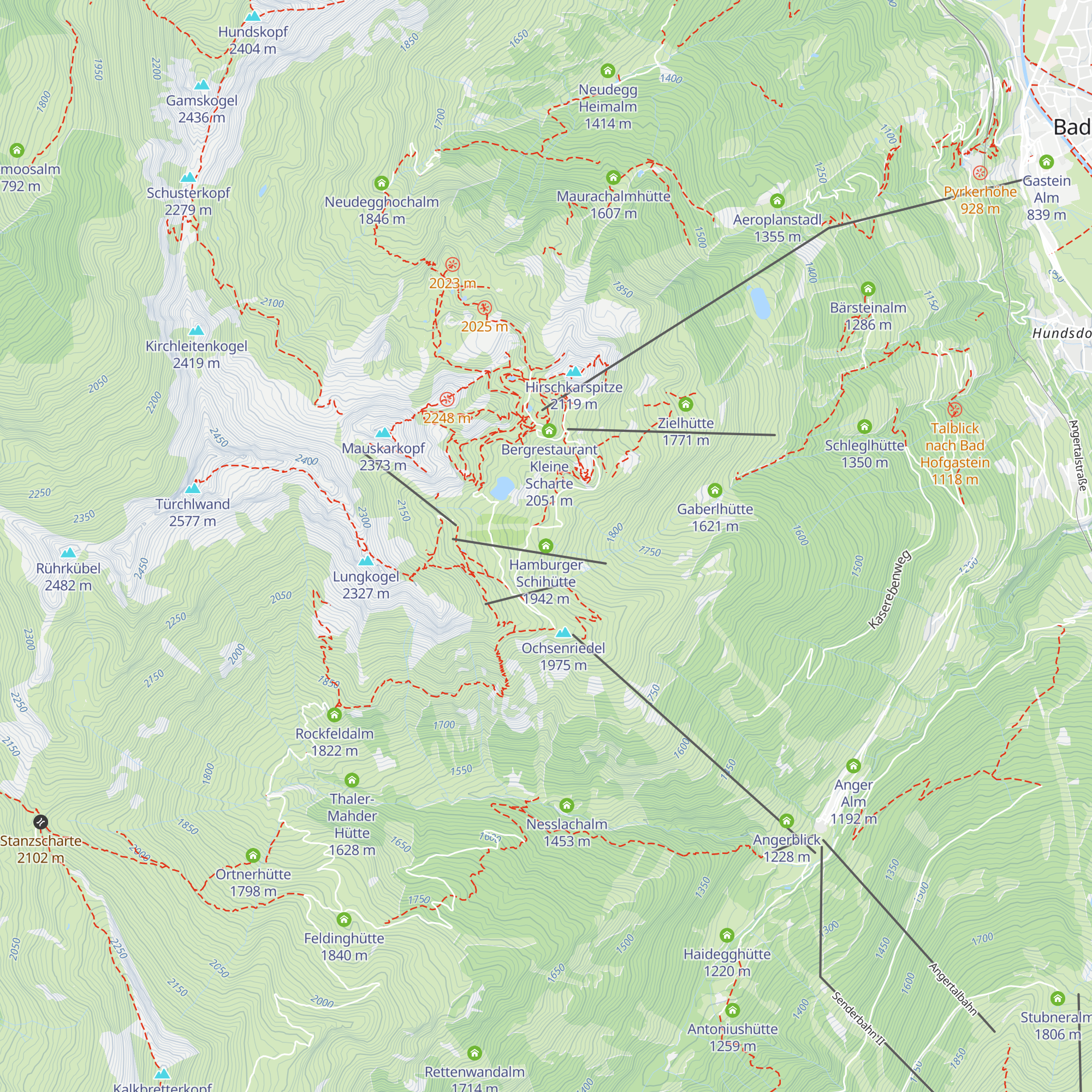 Hamburger Schihütte map