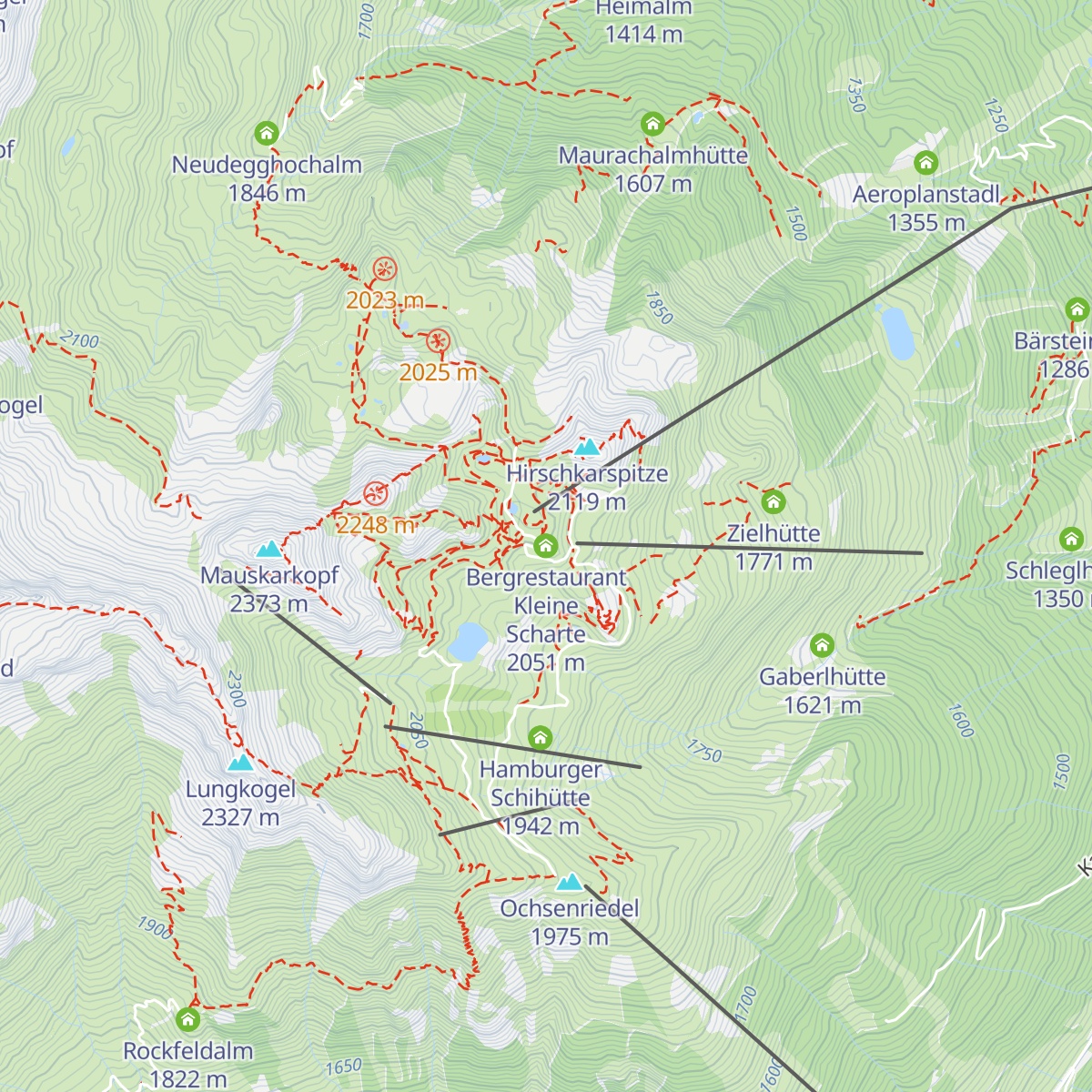 Bergrestaurant Kleine Scharte map