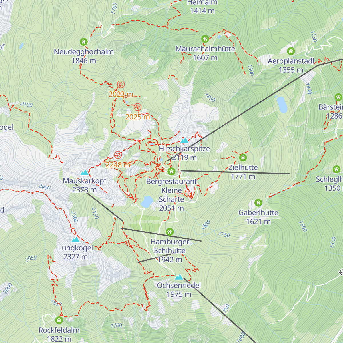 Bergrestaurant Kleine Scharte map