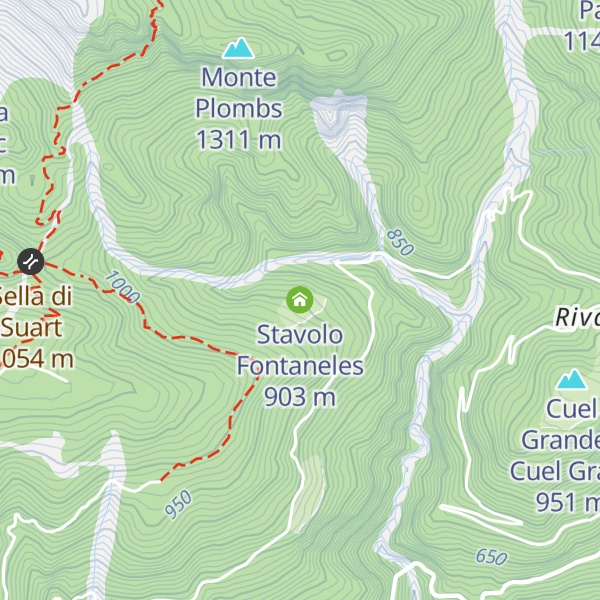 Map of Stavolo Fontaneles